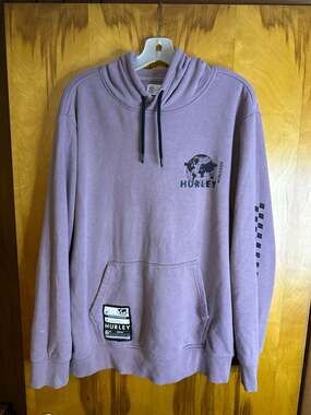 Hurley Express Worldwide Purple Quail Pullover Hoodie